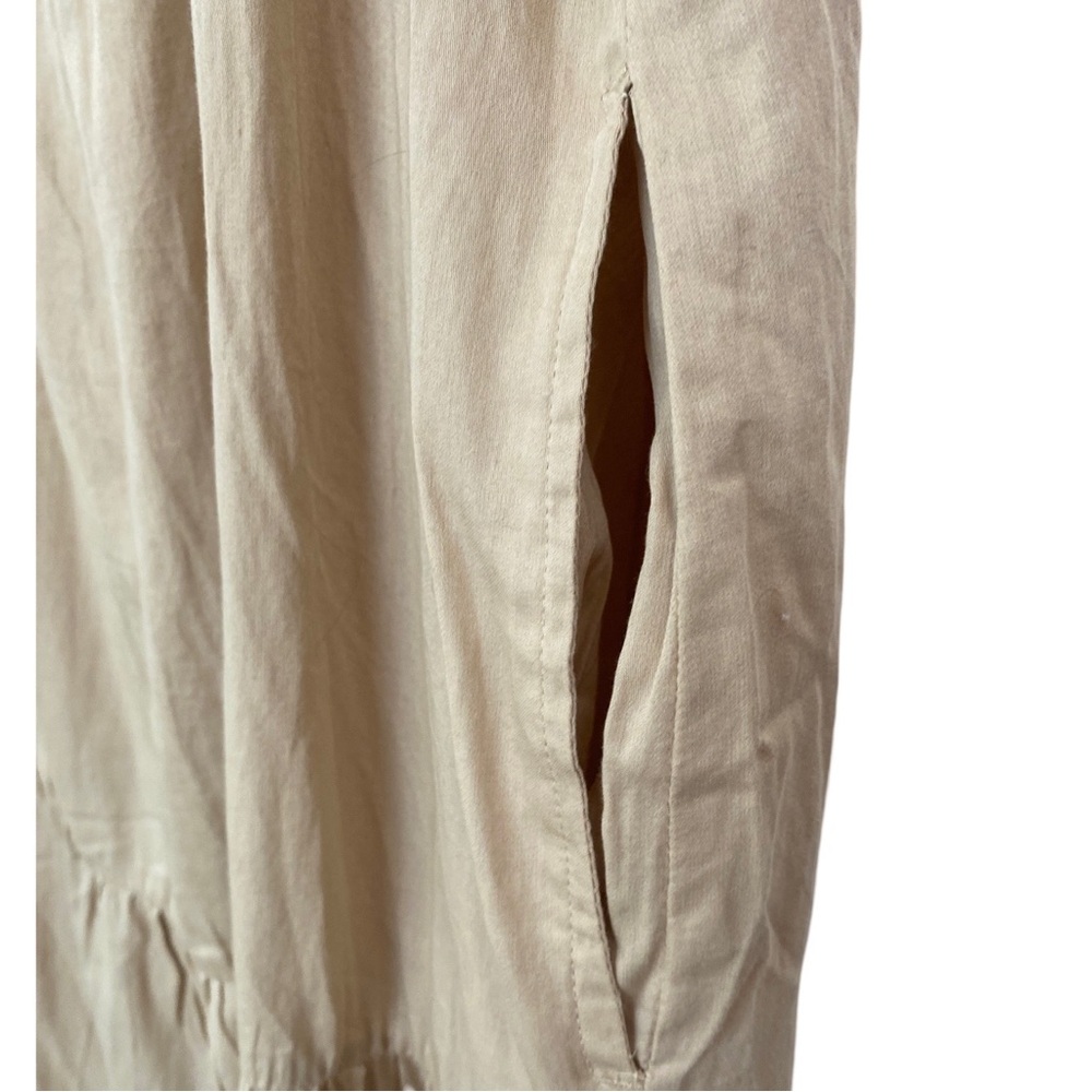 GAP Puff Tiered Midi Dress in Sand Khaki Tan Size XL Tall NWT - Picture 6 of 11